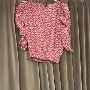 Floral Red Women's Top